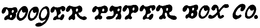 BOOGER PAPER BOX CO. trademark