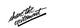 SHARE THE EXCITEMENT trademark