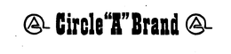 A CIRCLE "A" BRAND A trademark