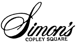 SIMON'S COPLEY SQUARE trademark