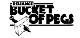 RELIANCE BUCKET OF PEGS trademark