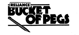 RELIANCE BUCKET OF PEGS trademark