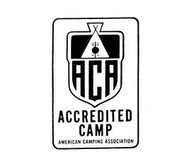 ACA ACCREDITED CAMP AMERICAN CAMPING ASSOCIATION trademark