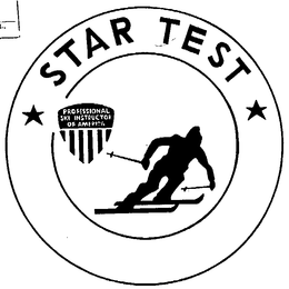 STAR TEST PROFESSIONAL SKI INSTRUCTOR OF AMERICA trademark