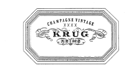 CHAMPAGNE VINTAGE XXXX KRUG REIMS trademark