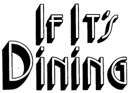 IF IT'S DINING trademark