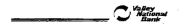 VALLEY NATIONAL BANK trademark