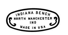 INDIANA BENCH NORTH MANCHESTER IND MADE IN USA trademark