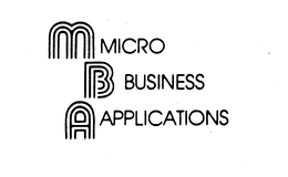 MBA MICRO BUSINESS APPLICATIONS trademark