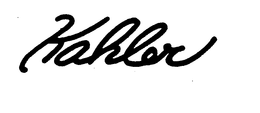 KAHLER trademark