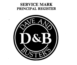 D&B DAVE AND BUSTER'S trademark