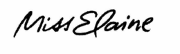 MISS ELAINE trademark