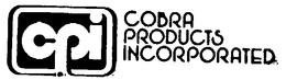 C P I COBRA PRODUCTS INCORPORATED trademark