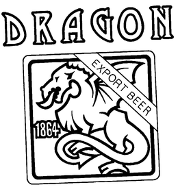 DRAGON EXPORT BEER 1864 trademark