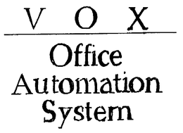V O X OFFICE AUTOMATION SYSTEM trademark
