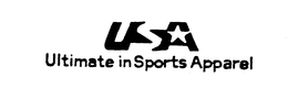 U S A ULTIMATE IN SPORTS APPAREL trademark