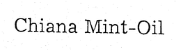 CHIANA MINT-OIL trademark