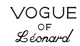 VOGUE OF LEONARD trademark