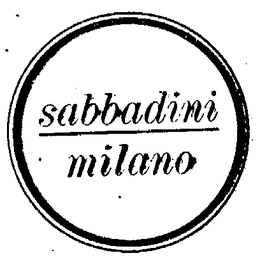 SABBADINI MILANO trademark