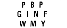 P B P G I N F W M Y trademark