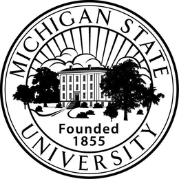 MICHIGAN STATE UNIVERSITY FOUNDED 1855 trademark