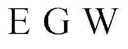 E G W trademark