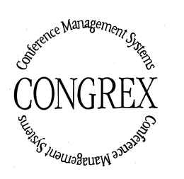 CONGREX CONFERENCE MANAGEMENT SYSTEMS trademark