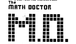 THE MATH DOCTOR M.D. trademark