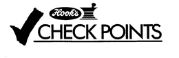 HOOK'S CHECK POINTS trademark