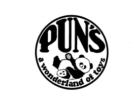 PUN'S A WONDERLAND OF TOYS trademark