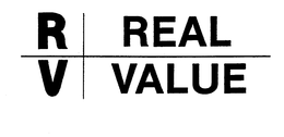 R V REAL VALUE trademark