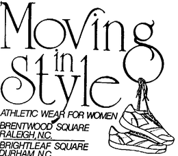 MOVING IN STYLE ATHLETIC WEAR FOR WOMEN trademark