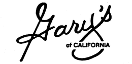 GARY'S OF CALIFORNIA trademark