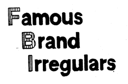 FBI FAMOUS BRAND IRREGULARS trademark