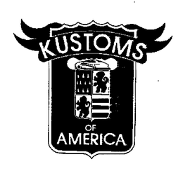 KUSTOMS OF AMERICA trademark