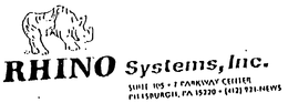 RHINO SYSTEMS, INC. SUITE 105-7 PARKWAY CENTER PITTSBURGH, PA. 15220.(412) 921-NEWS trademark