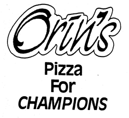 ORIN'S PIZZA FOR CHAMPIONS trademark