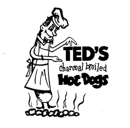 TED'S CHARCOAL BROILED HOT DOGS trademark
