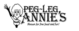 PEG-LEG ANNIE'S KNOWN FOR FINE FOOD AND FUN! trademark