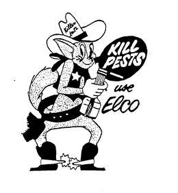 KILLER KATZ KILL PESTS USE ELCO trademark