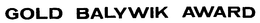GOLD BALYWIK AWARD trademark