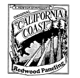 P. NEWTON SYMPSUUN'S ORIGINAL "CALIFORNIA COAST" REDWOOD PANELING trademark