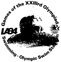 GAMES OF THE XXIIIRD OLYMPIAD LA84 SWIMMING-OLYMPIC SWIM STADIUM trademark