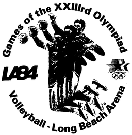 GAMES OF THE XXIIIRD OLYMPIAD LA84 VOLLEYBALL-LONG BEACH ARENA trademark