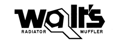 WALT'S RADIATOR MUFFLER trademark