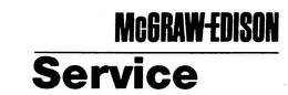 MCGRAW-EDISON SERVICE trademark