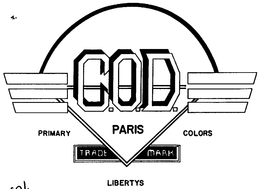 C.O.D. PARIS PRIMARY COLORS LIBERTYS trademark