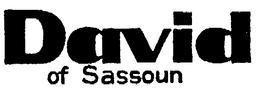 DAVID OF SASSOUN trademark