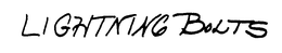 LIGHTNING BOLTS trademark