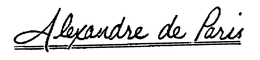 ALEXANDRE DE PARIS trademark